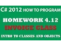 4-12 C Invoice Class - Intro to Classes and Objects