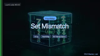 LeetCode 645 Set Mismatch The HashMap Trick C