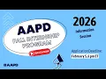 AAPD Fall Internship Program 2026 Information Session