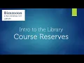 Course Reserves
