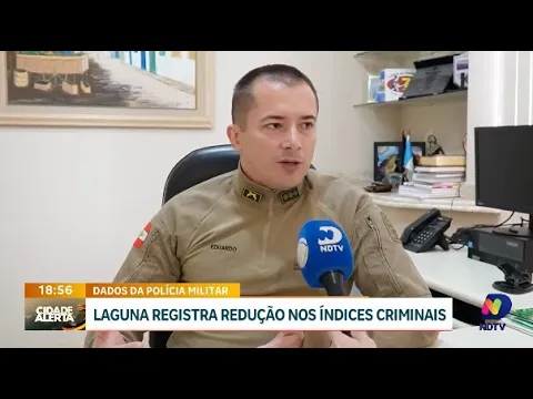 Redução nos índices criminais: Laguna registra queda, segundo dados da Polícia Militar