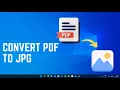 How to Convert PDF to JPG - Quick and Easy Method