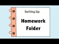 A Simple Folder to Help AD Students turn in Homework