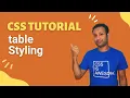 css full course bangla tutorial 52 How to style html table using CSS