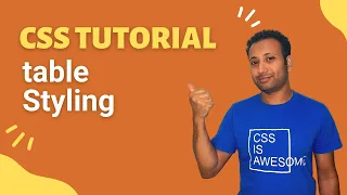 css full course bangla tutorial 52 How to style html table using CSS