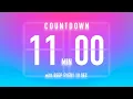 11 Minute Countdown Timer Flip Clock with Beep Every 10 Seconds