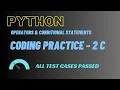 Coding Practice - 2 C Operators Conditional Statement NxtWave Ccbp 4 0