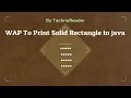 Solid rectangle pattern by Shiva