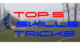 Top 5 Amazing Football Skills  ● Neymar ● Ronaldo ● Zidane ● Ronaldinho