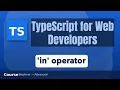 in operator in TypeScript