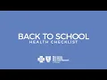 Back to School Health Checklist with Dr James Grant