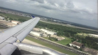 Airbus A320 Roaring Takeoff from Houston UA509 IAH to LGA