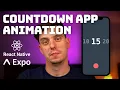 React Native Countdown Timer Animation with FlatList and Animated API