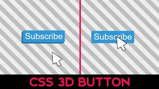 How To Make 3d Effect Animated Button using Html Css Only