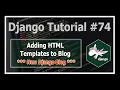 Django Blog Adding HTML Templates Python Django Tutorials In Hindi
