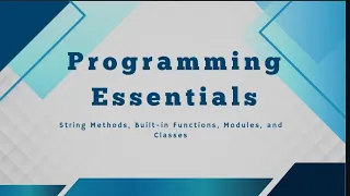 String Methods Common Built-in Functions and Basic