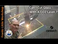 Can I cut glass with a CO2 laser omtech K40