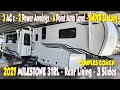 Couples Fifth Wheel Under 36 2027 Milestone 31RL Rear Living 5th Wheel For Sale Couchs RV Nation