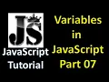 Variable in JavaScript Rules to create variable in JS JavaScript Tutorial in Hindi part 07
