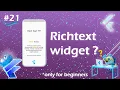 Richtext widget Richtext with TextSpan