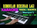 Download Lagu REMBULAN BERSINAR LAGI - Mansyur S | KARAOKE Nada Cewek/Wanita