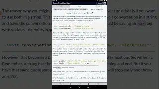 freeCodeCamp - Escape Literal Quotes