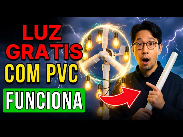 Gerador Eólico com PVC Que Gera Energia em Casa - E Esconderam Isso