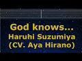 Download Lagu Karaoke♬ God knows... - Haruhi Suzumiya (CV. Aya Hirano) 【No Guide Melody】 Lyric Romanized