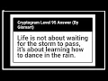 Cryptogram Level 95 Letters and Numbers