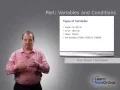 Variables and Conditions - Perl 1 of 3
