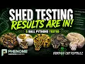 Phenome Shed Testing Results Explained 5 Ball Pythons