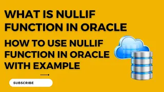 What is NULLIF function in Oracle NULLIF function with Example How to work with NULLIF function