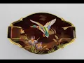 Vintage CARLTON WARE Wild Ducks Flying Mallard Duck Dish