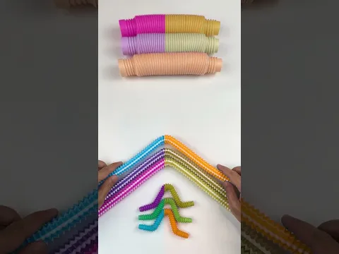 Pop Tube Color partition ASMR 🔥😍 No Talking #shorts #asmr #oddlysatisfying