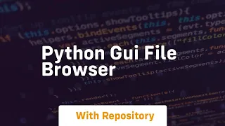 python gui file browser