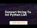 convert string to int python list