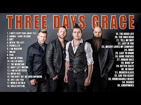 Download MP3 ThreeDaysGrace Greatest Hits Full Album ~ Best Songs Of ThreeDaysGrace ~ Rock Songs Playlist