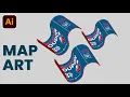 How to Use Map Art in Adobe Illustrator Super Easy