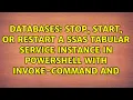 Stop Start or Restart a SSAS Tabular service instance in PowerShell with Invoke-Command and
