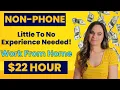 22 Hour Non-Phone Little To No Experience Work From Home Jobs No College Degree Needed USA