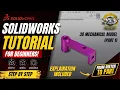 3D Mechanical Model Part 1 SolidWorks CADCam Practice 38 Beginners Level DEV - SolidWorks