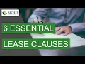 Landlord Tenant Lease Agreement Essentials - 6 KEY LEASE CLAUSES You MUST Include Part 2