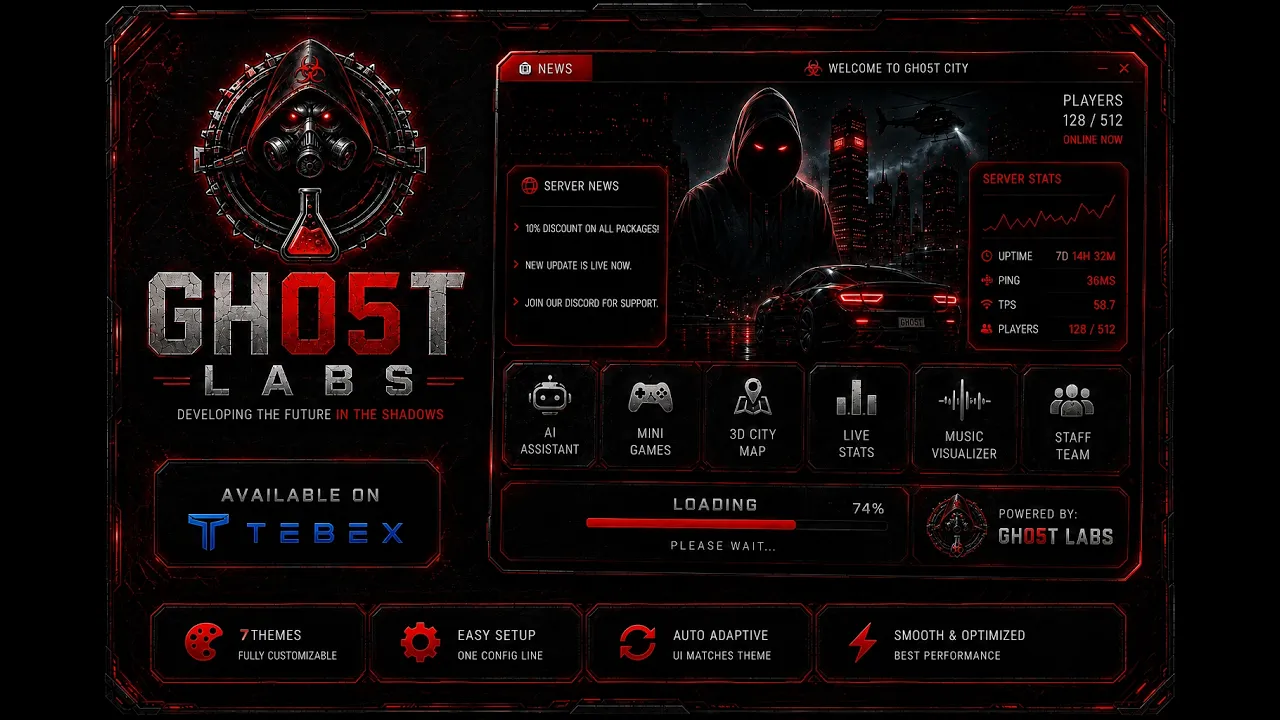 GH05T Loading Screen v2.7.0