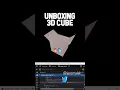 3D Cube Unboxing Animation made in HTML CSS jmc23id