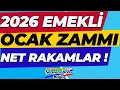 Lagu 2026 Emekli Ocak Zammı Net Rakamlar ! Kime-Ne Kadar ?