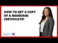 How To Get A Copy Of A Marriage Certificate