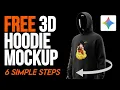 3D Hoodie Mockup with AI Realistic Fast Tutorial 2025