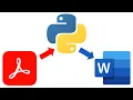 Converting PDFs to Word Documents with Python