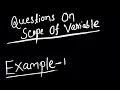 GATE Scope Of Variable Question Static Scoping and Dynamic Scoping Questions