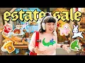 This estate sale is FULL of miniatures craft supplies come thrift with me